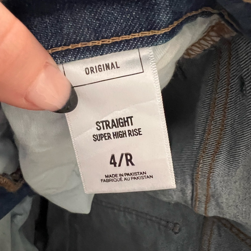 Express High Rise Straight Jeans - Picture 8 of 9